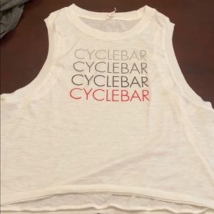 Free people movement white CYCLEBAR tank